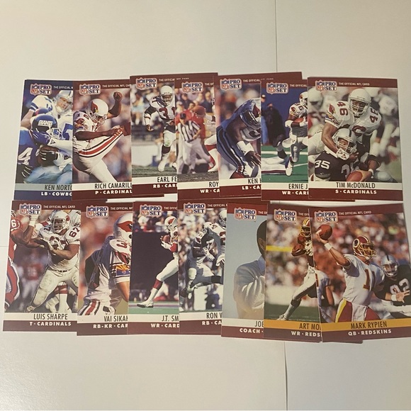 1989 - 1990  Pro Set Football Cards Lot of 71 Cards Vintage - Picture 5 of 8
